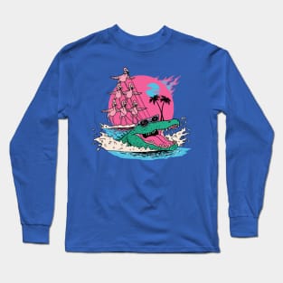 Flamin' Gator Water Ski Club (NO TEXT) Long Sleeve T-Shirt